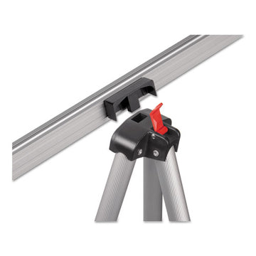 MasterVision® Telescoping Tripod Display Easel, Adjusts 38" To 69" High, Metal, Silver freeshipping - TVN Wholesale